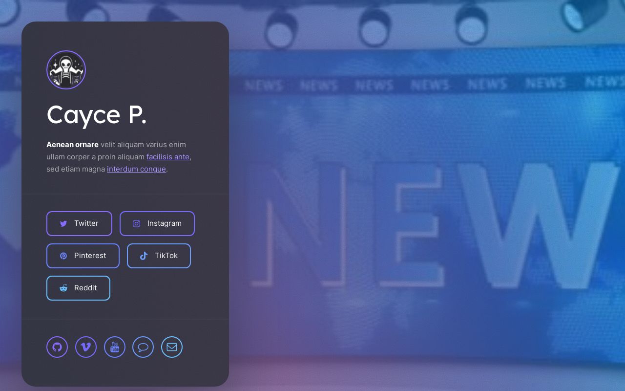 Carrd profile picture for @cusp